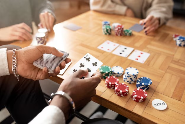 Live roulette table with betting chips on mobile